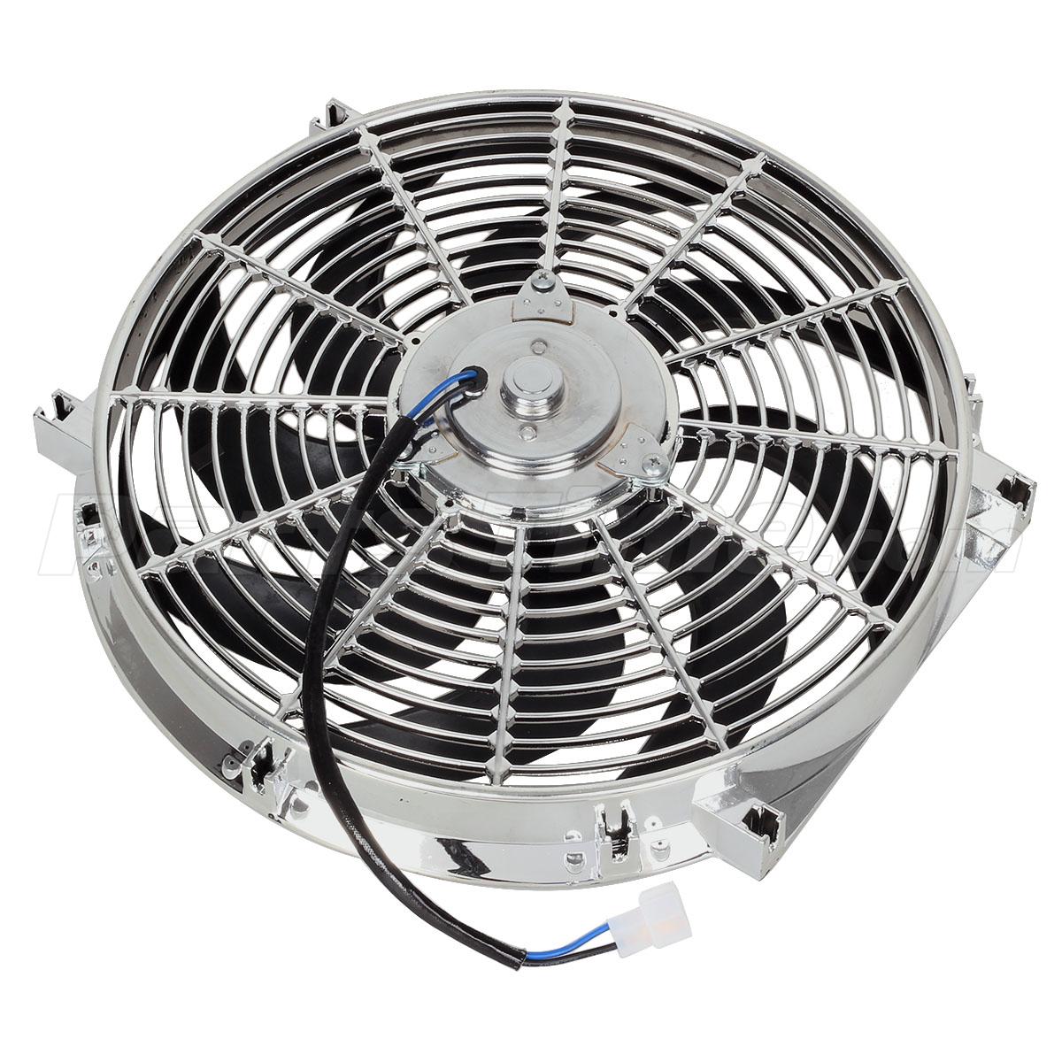 14" Reversible 12V Electric Radiator Cooling Fan 2400 CFM S Blade